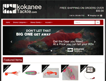 Tablet Screenshot of kokaneetackle.com